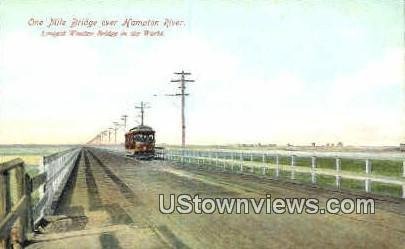 Hampton River Bridge in Hampton Beach, New Hampshire