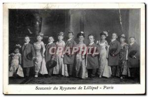 Postcard Old Dwarf Dwarf Kingdom of Lilliput Paris