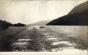 Lake George New York NY The Narrows Real Photo RPPC c1910 Vintage Postcard