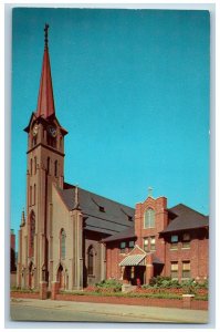 c1950 St. Joseph Roman Catholic Church Building Johnstown Pennsylvania Postcard