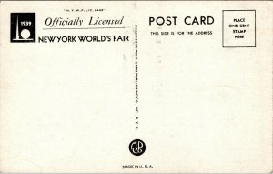 Vtg 1939 Italian Pavilion New York World's Fair NY Postcard