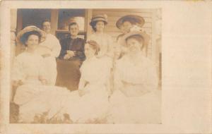 Monte Vista Colorado Women Family Real Photo Antique Postcard K40571