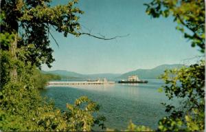 Francois Lake Ferry BC British Columbia Ootsa Lake Unused Vintage Postcard D64