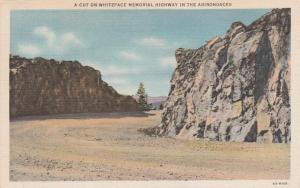 Whiteface Mountain - Cut on Highway - Adirondacks, New York - pm 1936 - Linen