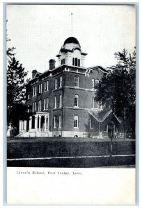 c1910's Lincoln Store Building Campus Fort Dodge Iowa IA Posted Antique Postcard