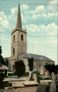 Longford Ireland St John's Church c1910 Vintage Postcard
