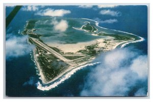 Aerial View Wake Island South Pacific UNP Chrome Postcard L18