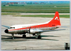 Airplane Postcard Delta Air Transport Airways Airlines Convair 440 OO-TVG GC25