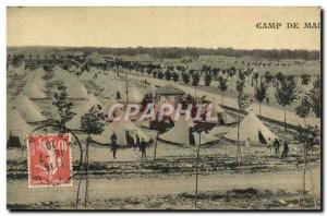 Old Postcard Militaria Camp of Mailly