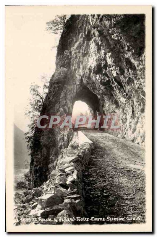 Postcard Old Route Villard-Notre-Dame