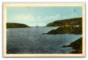 Ship on Water at the Gap Digby Nova Scotia NS Canada UNP WB Postcard S5