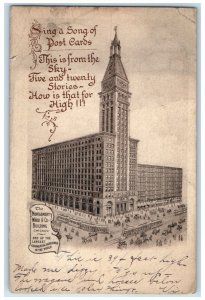 1906 Sing Song Montgomery Ward Co Building Chicago Illinois IL Vintage Postcard