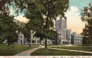 Vintage Postcard 1910's Eastern Illinois State Normal School Charleston Illinois