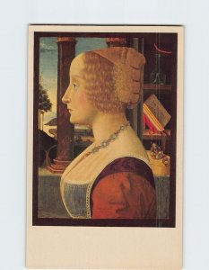 Postcard Portrait Of A Young Woman, By S. Mainardi, The Huntington, California
