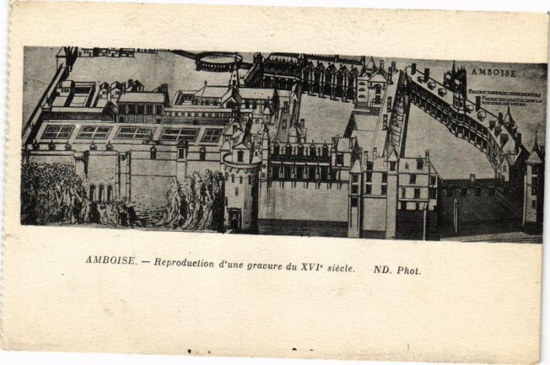 CPA AMBOISE - Reproduction d'une gravure du XVI siécle (229261)