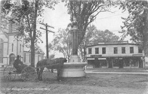 Northfield Massachusetts On The Village Street Water Fountain Vintage PC U738