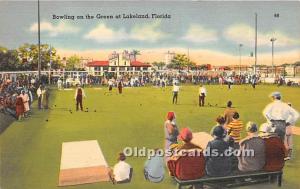 Bowling on the Green Lawn Bowling Unused 