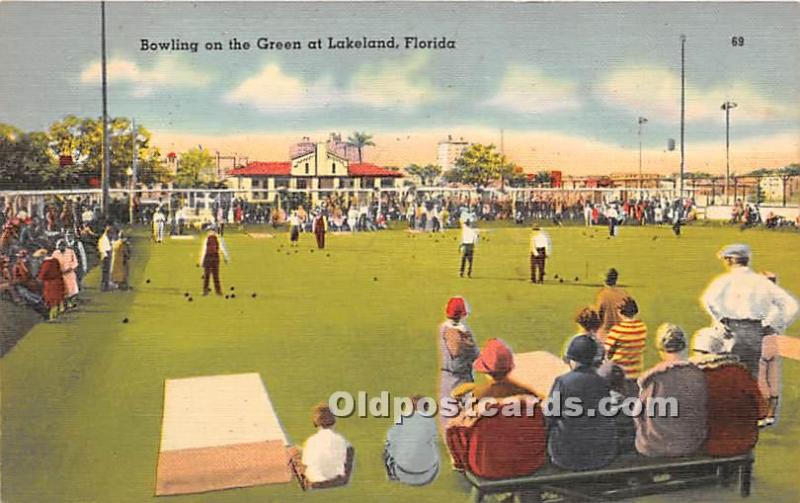 Bowling on the Green Lawn Bowling Unused 