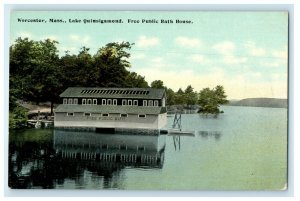 1912 Worcester Massachusetts MA Lake Quinsigamond Unposted Antique Postcard