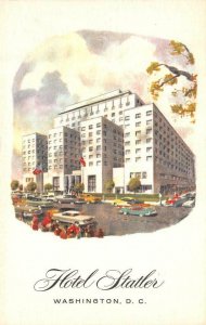 Washington, D.C.    HOTEL STATLER    ca1950's Artist's Rendition Postcard