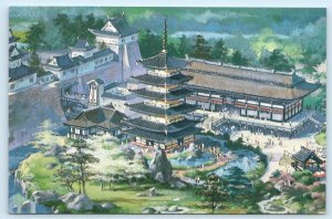 EPCOT CENTER, FL~ Pre Opening JAPAN PAVILION Artist Concept 1981 ~4x6 Postcard