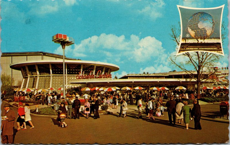 Vtg Schaefer Center Beer Brewing Company New York Worlds Fair 1964-1965 Postcard