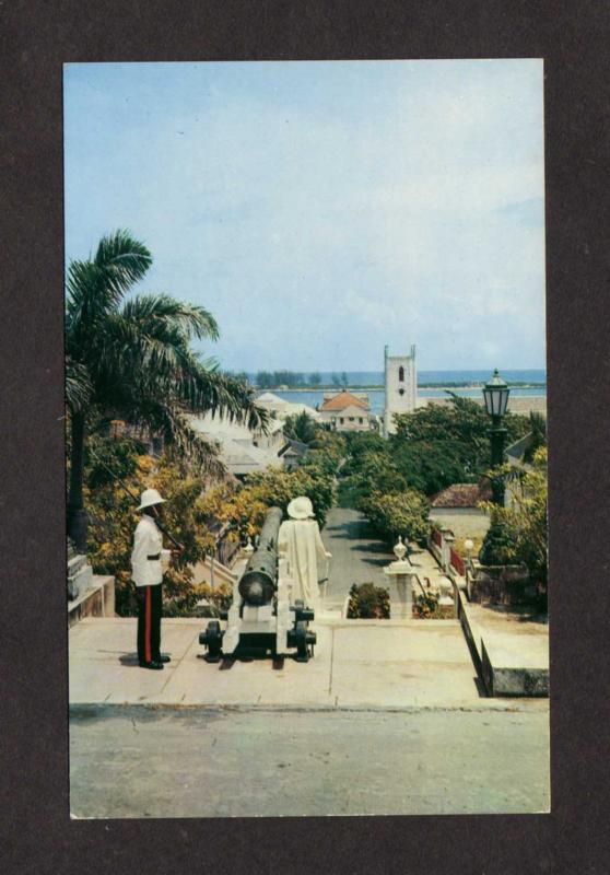 Bahamas Govt House Columbus Statue Christ Church Cathedral Nassau Postcard