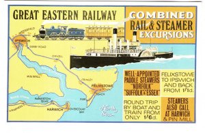 SS Essex, Great Eastern Railway, Rail & Ship Excursions, Map, Train, Ship