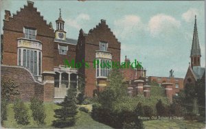 Middlesex Postcard - Harrow Old School and Chapel  RS31194