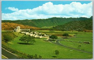 Honolulu Hawaii 1960s Postcard Gardens Of The Missing WWII & Korean War