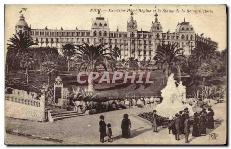 CPA Nice Excelsior Hotel Regina et la Statue de la reine Victoria