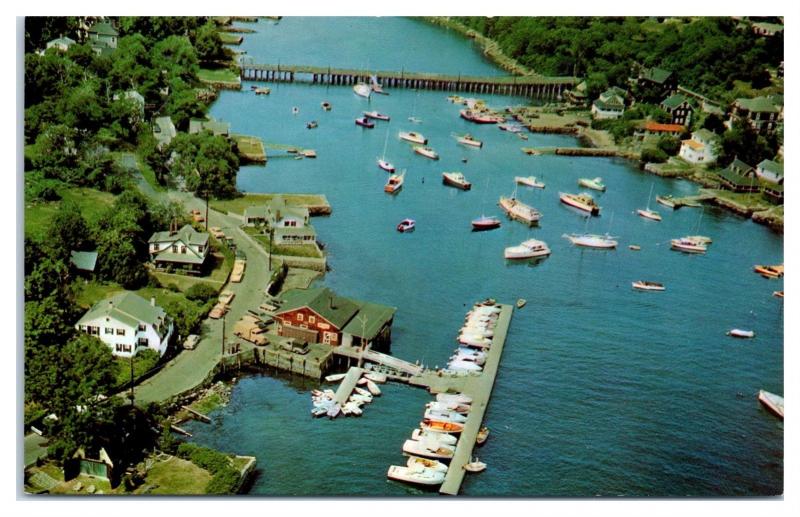 Aerial View of Lobster Cove on the Annisquam River, Cape Ann, MA Postcard