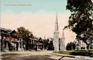 Court Terrace Brockville Ontario ON c1912 EP Charlton Postcard H47