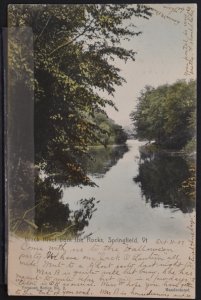 Springfield, VT - Black River from the Rocks - 1907