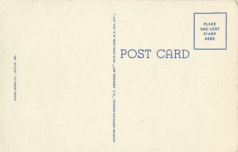 First Baptist Church Carthage Missouri MO Linen Postcard