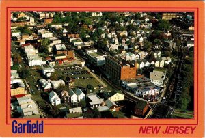 Garfield, NJ New Jersey  CITY BIRD'S EYE VIEW  Bergen County  4X6 Postcard