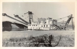 H86/ Battle Mountain Nevada RPPC Postcard c1952 Natoma Gold Mine Dredge 205