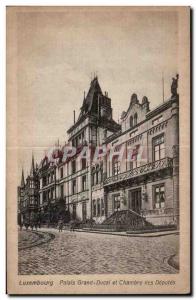 Old Postcard Luxembourg Grand Ducal Palace and Chamber of Deputies