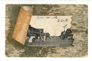 MA - Salisbury Beach. Cushing Avenue Street Scene ca 1907
