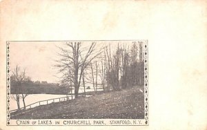 Chaing of Lakes in Churchill Park Stamford, New York  