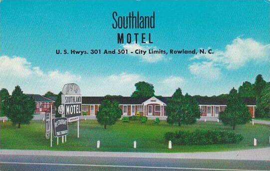 North Carolina Rowland Southland Motel