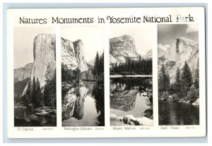 Vintage RPPC Monuments Yosemite National Park Vintage Postcard F6E