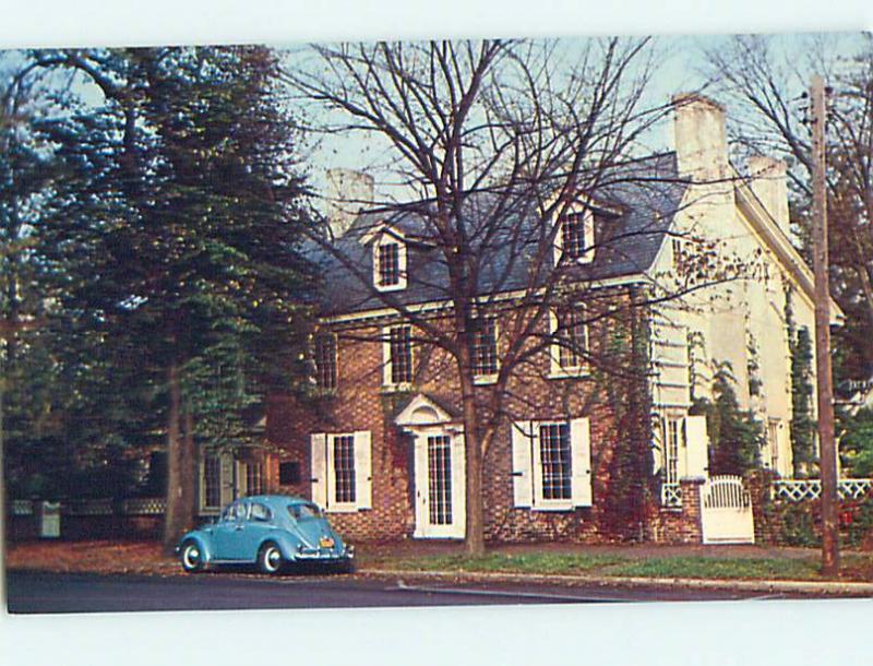 Unused Pre-1980 OLD CARS & RIDGELY HOUSE Dover Delaware DE r8781