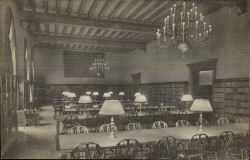 New York City Academy of Medicine Reading Room 103rd St. Postcard