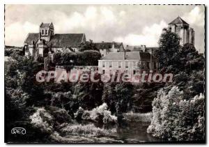 Modern Postcard La Roche Posay les Bains (Vienna) Vue Generale taken the Bridge