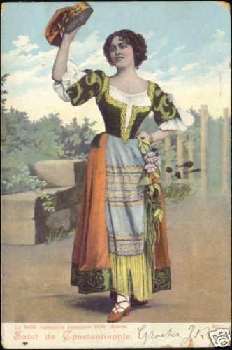 turkey, CONSTANTINOPLE, Romanian Singer Anette (1899)