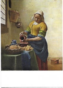 The Cook Painting by Johannes Vermeer Rilke Museum Amsterdam 4 by 6 size