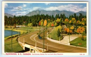 Entrance Stanley Park VANCOUVER B.C. Canada 1950 Postcard