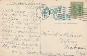 Elgin Illinois~Post Office~1919 Postcard