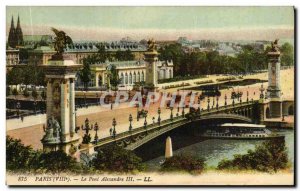 Old Postcard Paris Pont Alexandre III